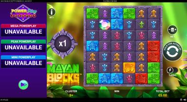Mayan Blocks: PowerPlay Jackpot - Playtech Slot
