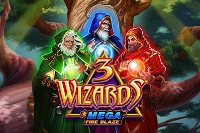 Mega Fire Blaze: 3 Wizards - Playtech Slot
