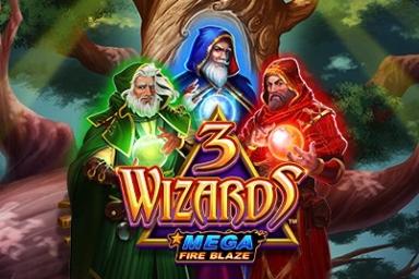 Mega Fire Blaze: 3 Wizards - Playtech Slot