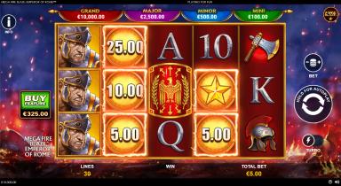 Mega Fire Blaze: Emperor of Rome - Playtech Slot