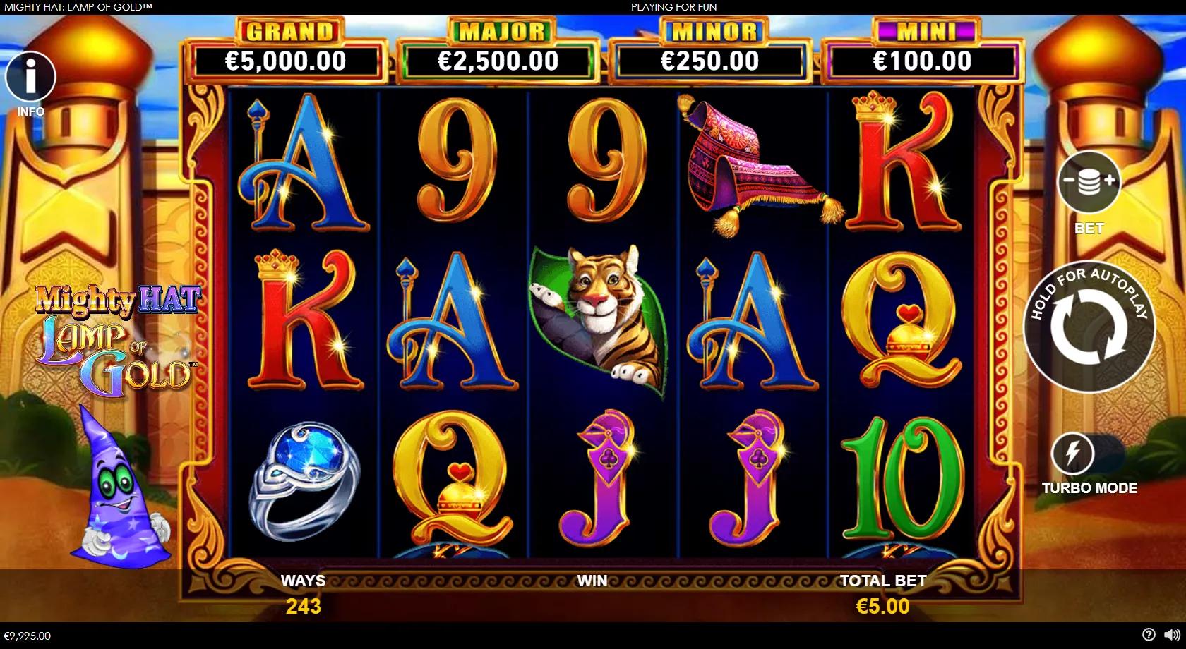 Mighty Hat: Lamp of Gold - Playtech Slot