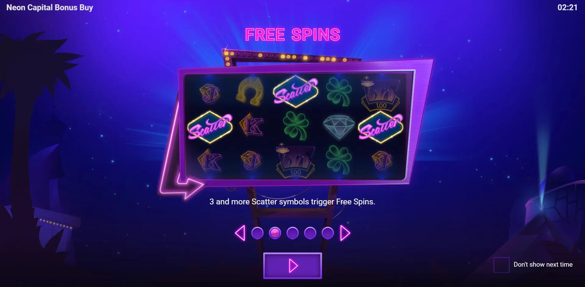Neon Capital Bonus Buy - Evoplay Slot