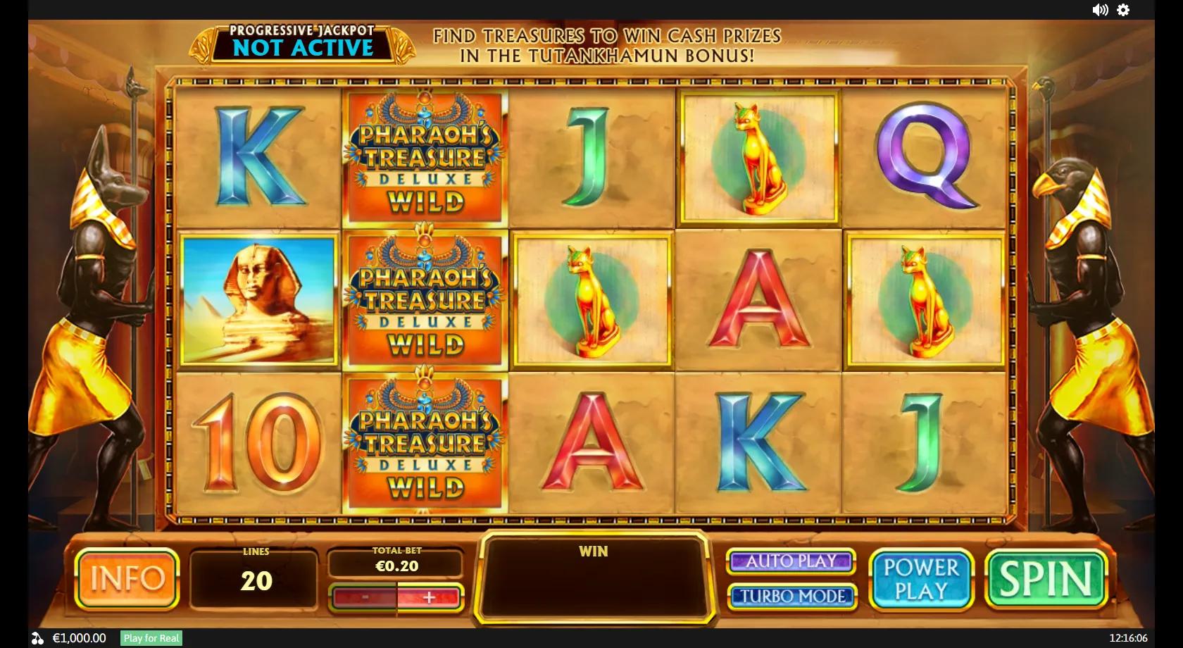 Pharaoh's Treasure Deluxe - Playtech Slot