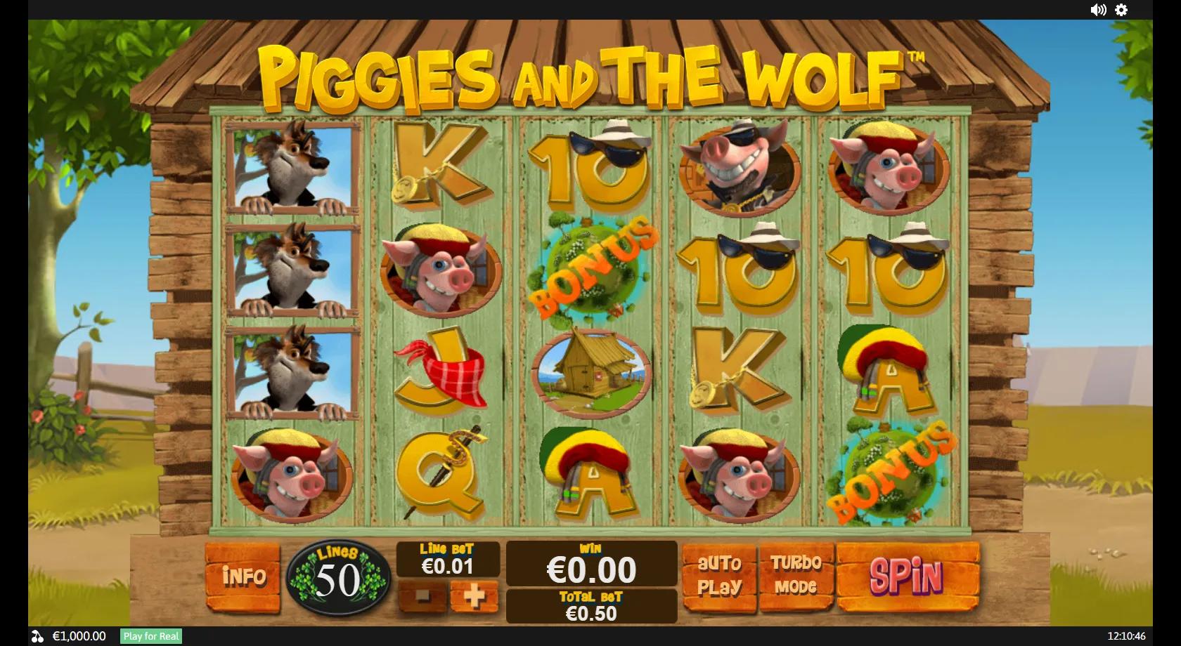 Piggies and the Wolf - Playtech Slot
