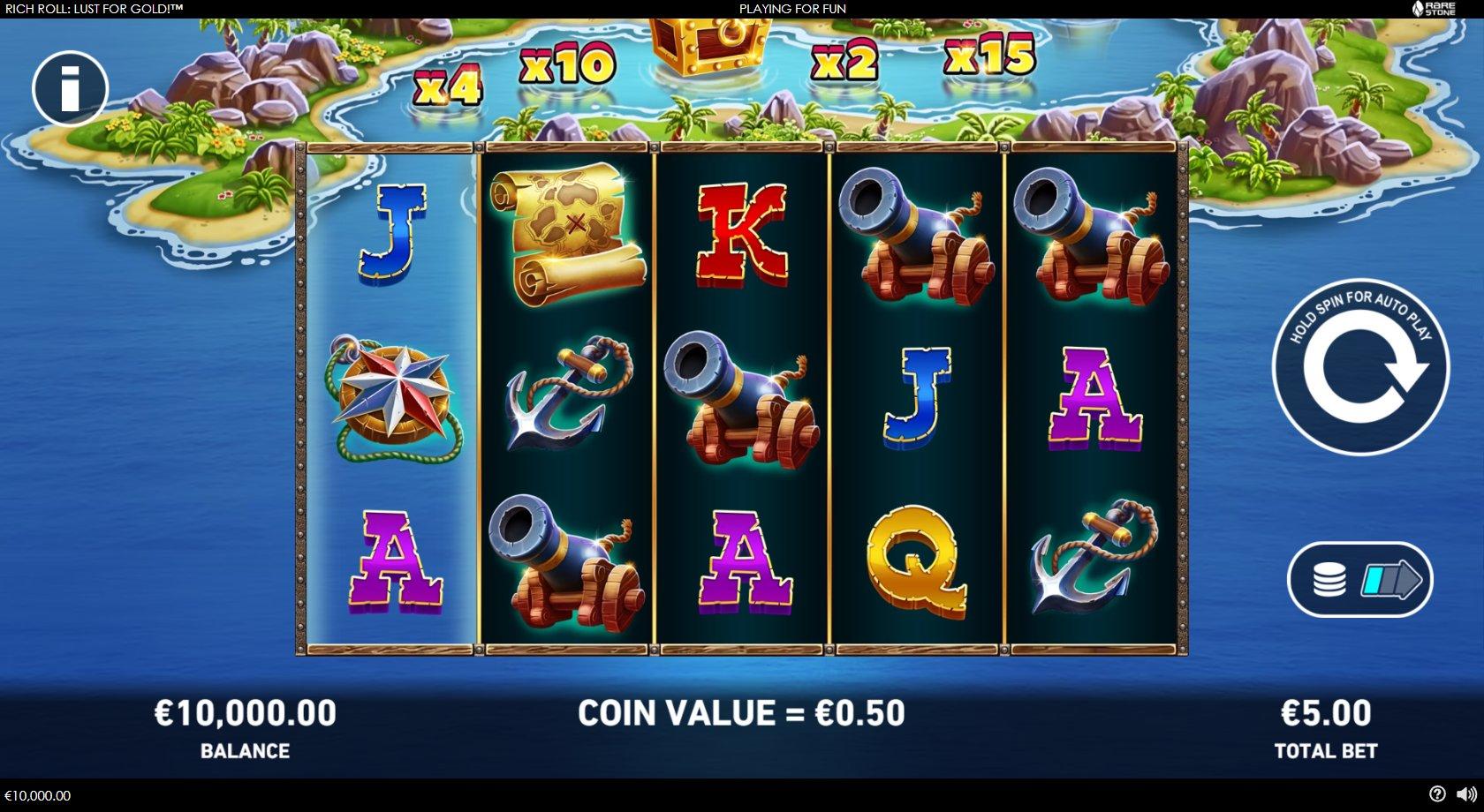 Rich Roll: Lust for Gold - Playtech Slot