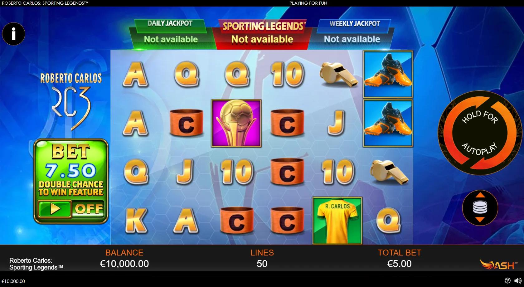 Roberto Carlos: Sporting Legends - Playtech Slot