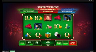 Ronnie O'Sullivan: Sporting Legends - Playtech Slot