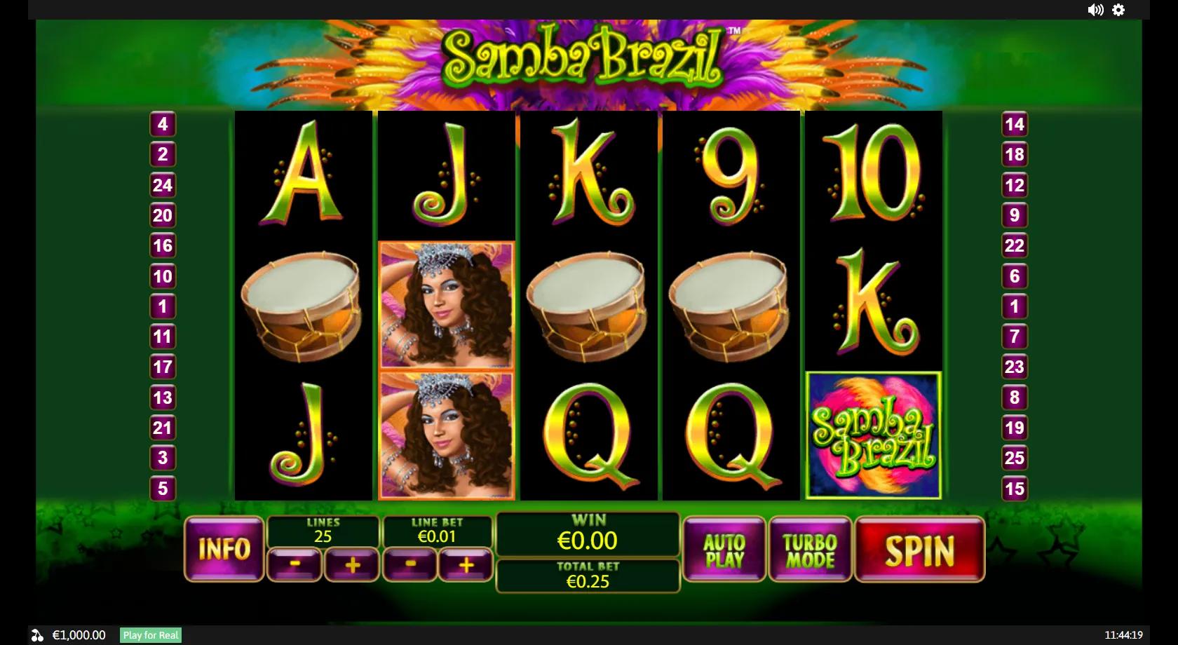 Samba Brazil - Playtech Slot