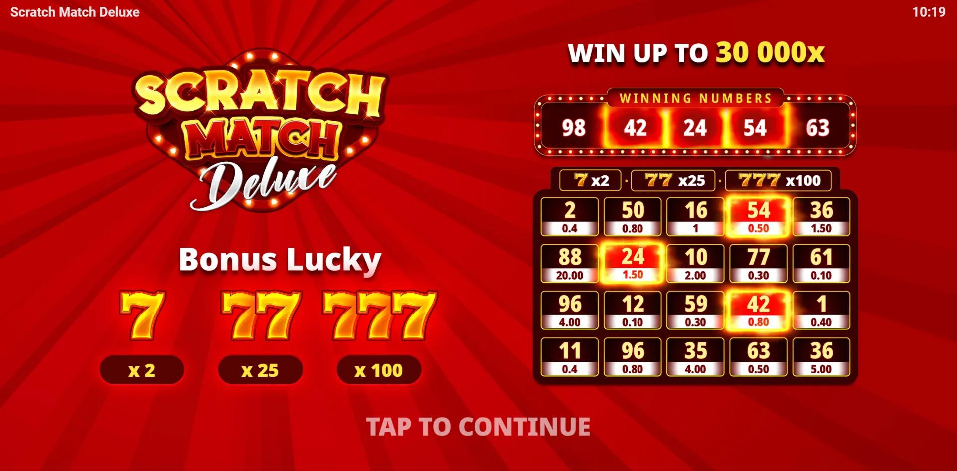 Scratch Match Deluxe - Evoplay Slot