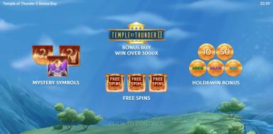 Temple of Thunder II Bonus Buy - Evoplay Slot