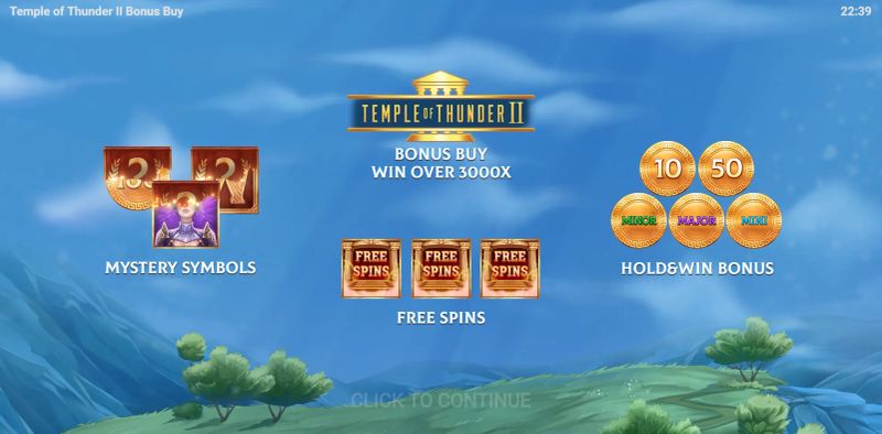 Temple of Thunder II Bonus Buy