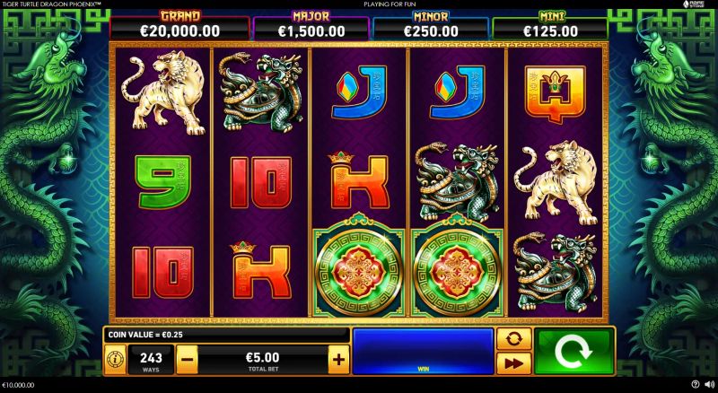 Tiger, Turtle, Dragon, Phoenix