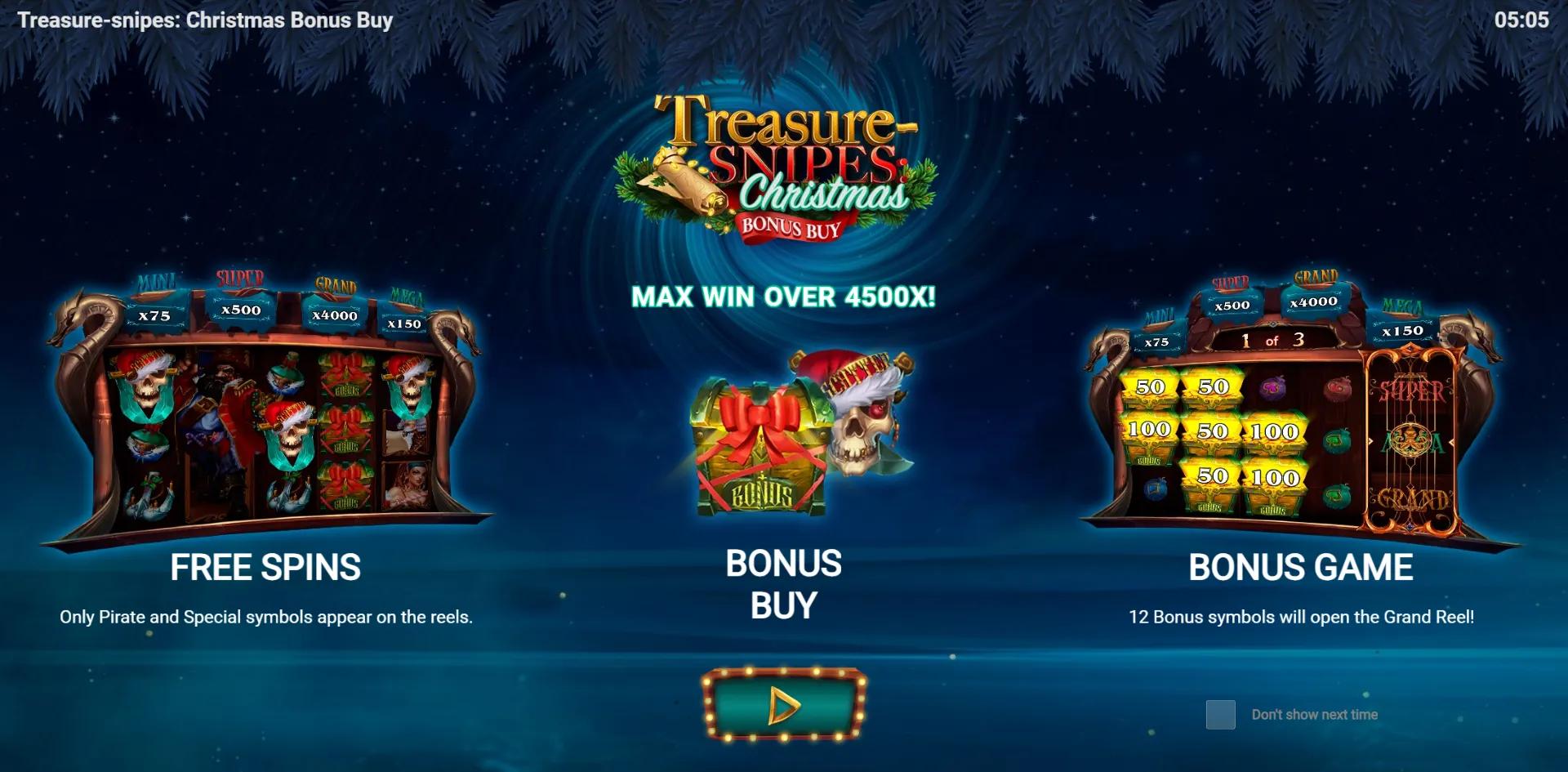Treasure-snipes: Christmas Bonus Buy - Evoplay Slot