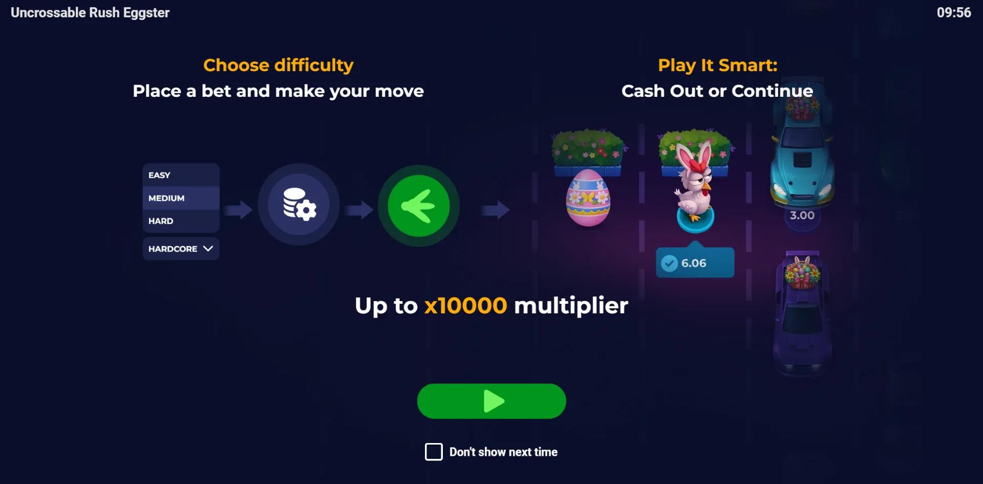 Uncrossable Rush Eggster - Evoplay Slot