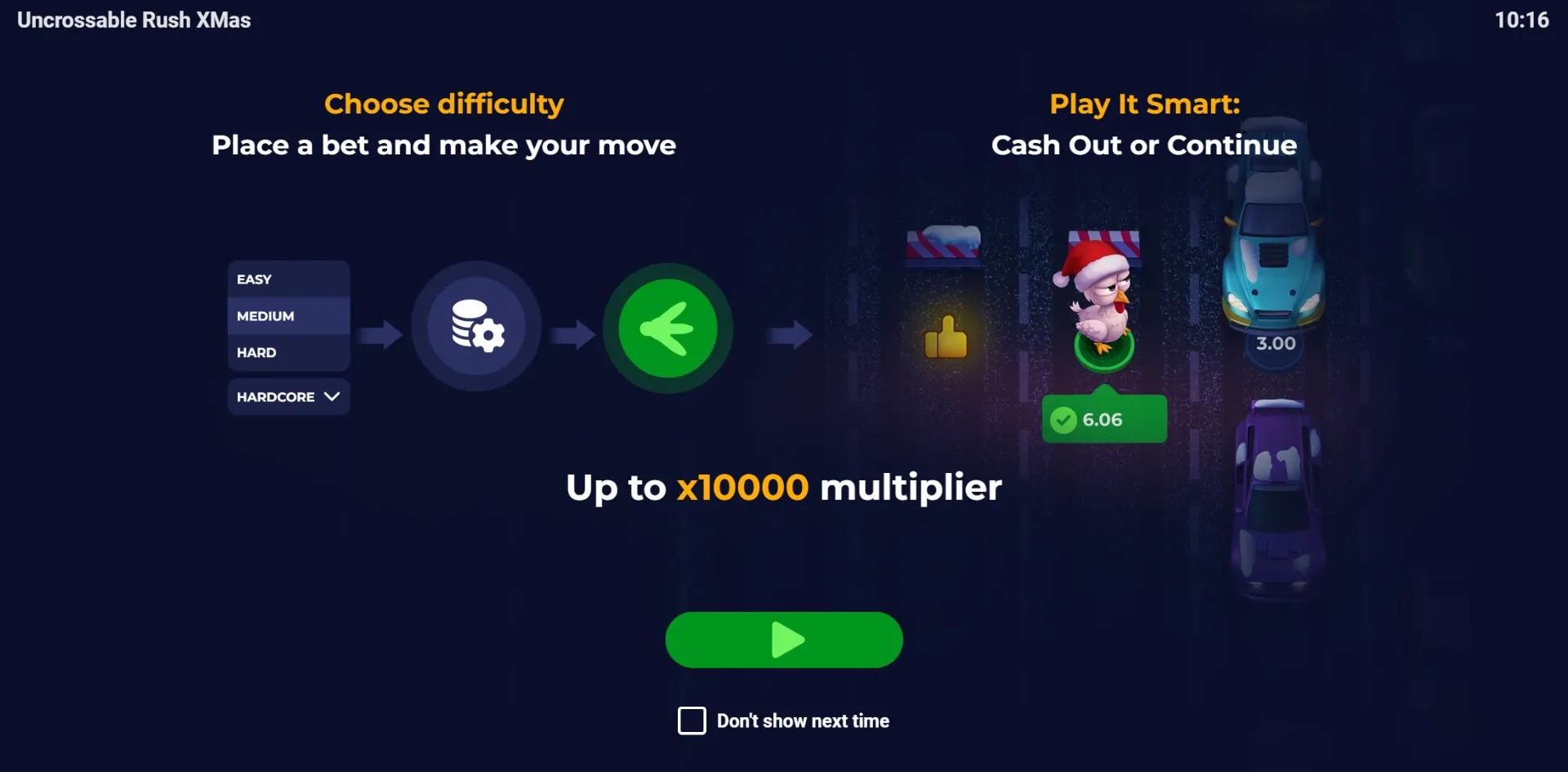 Uncrossable Rush XMas - Evoplay Slot