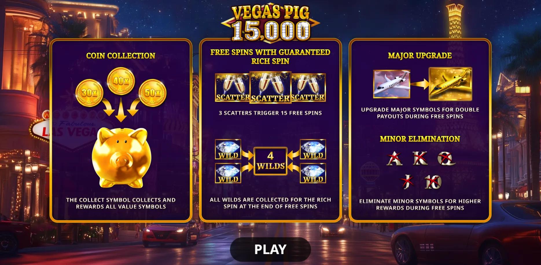 Vegas Pig 15,000 - Booming Games Slot