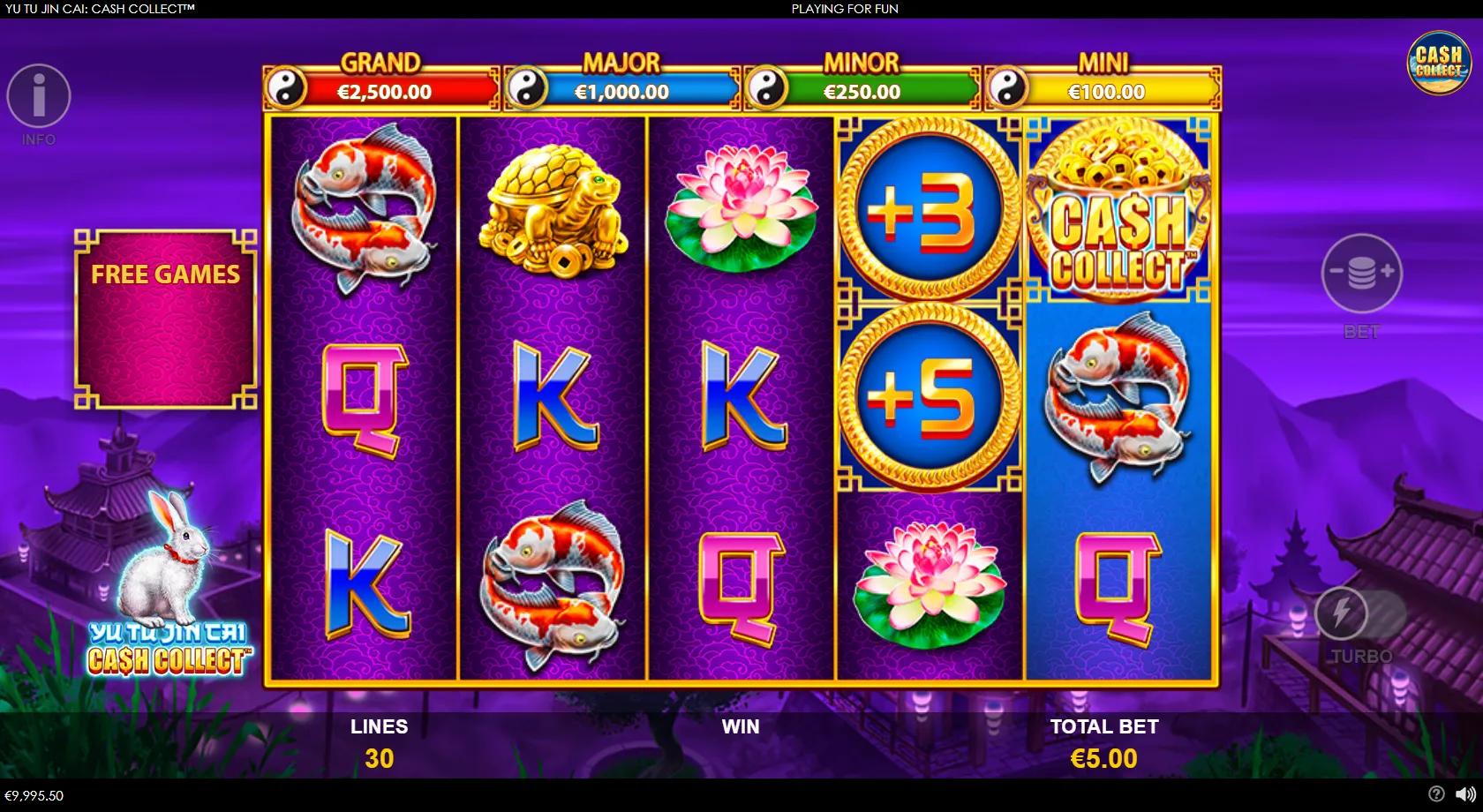 Yu Tu Jin Cai: Cash Collect - Playtech Slot